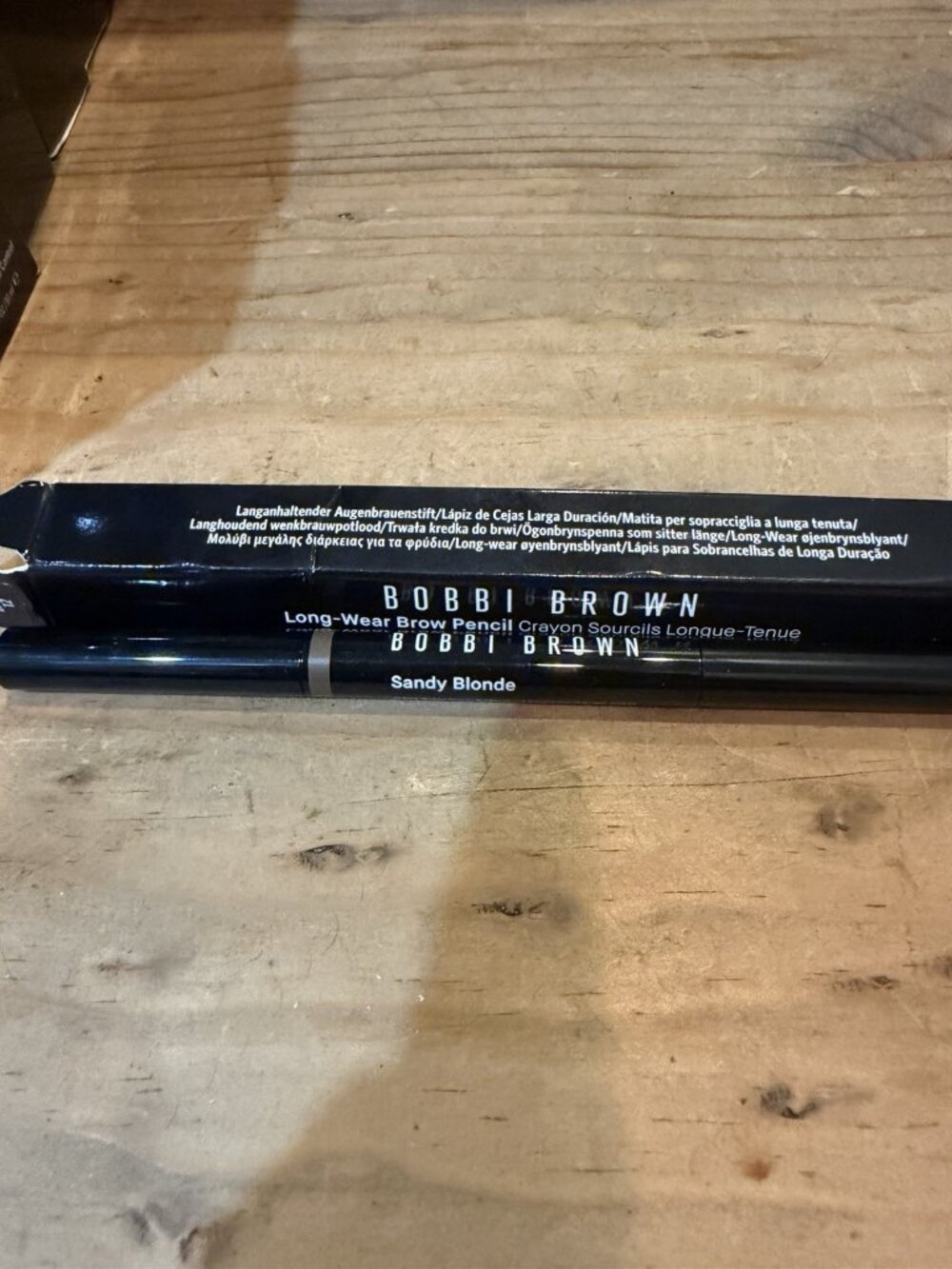 Bobbi Brown Long Wear Brow Pencil # 12 Sandy Blonde 0.33g/0.01 oz New W/ Box